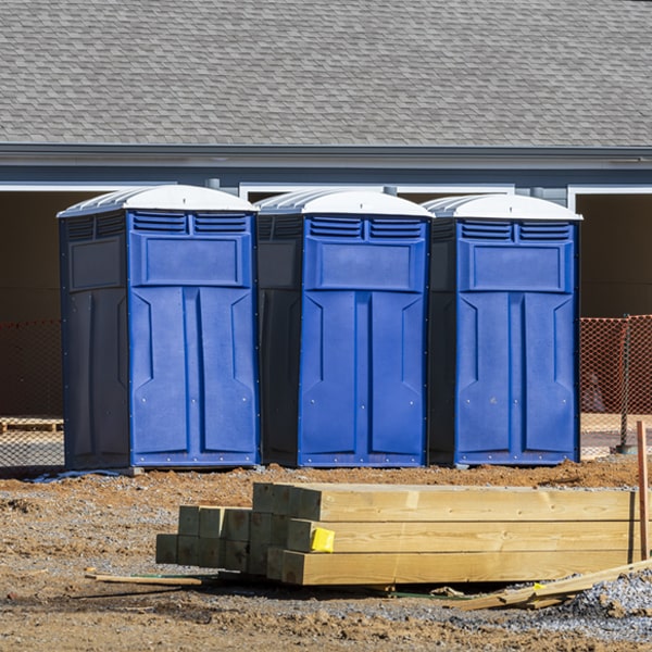 how can i report damages or issues with the portable toilets during my rental period in Crystal Lake